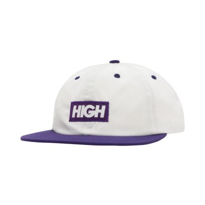 Boné High Company Six Panel Logo Branco/Roxo