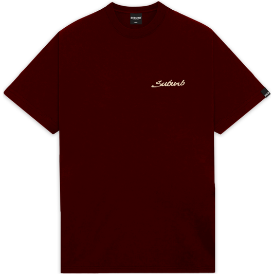 Camiseta Suburb Botanic Bordo