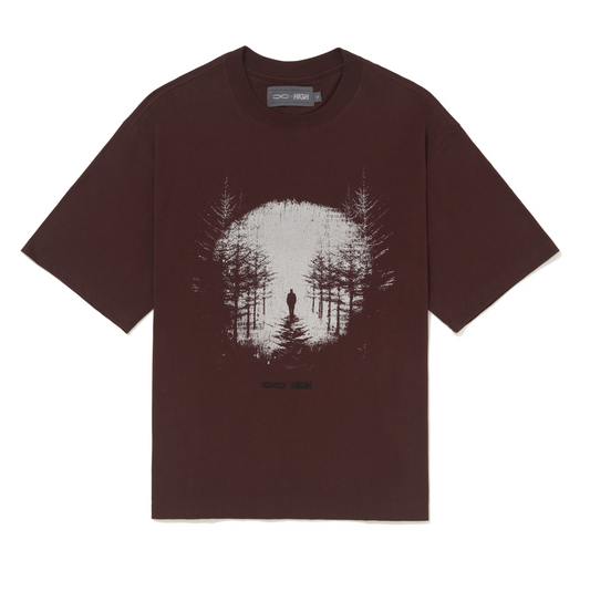 Camiseta QC For High Overview Brown