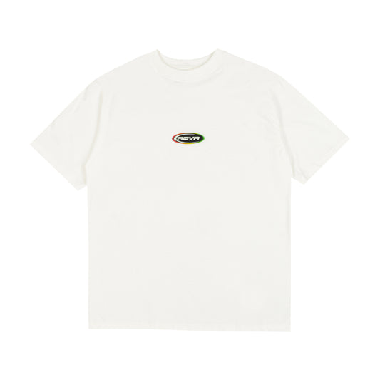 Camiseta Aqva Logo Rasta Off White
