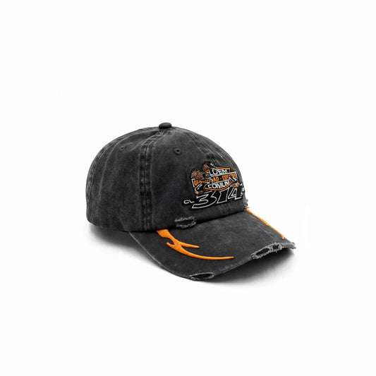 DAD HAT ELO DESTROYED  "HARLEY" - PRETO