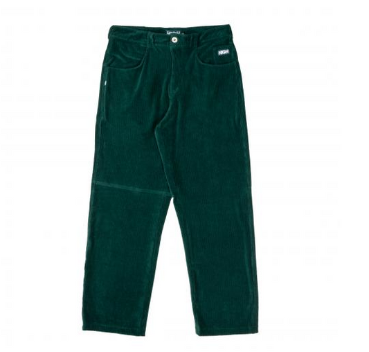 Calça High Corduroy Night Green