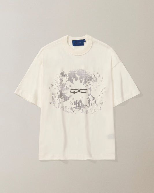 Camiseta QC Code Boxy Off White