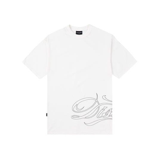 Camiseta Disturb Script White