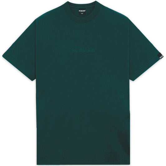 Camiseta Suburb Embroidery Stone Verde
