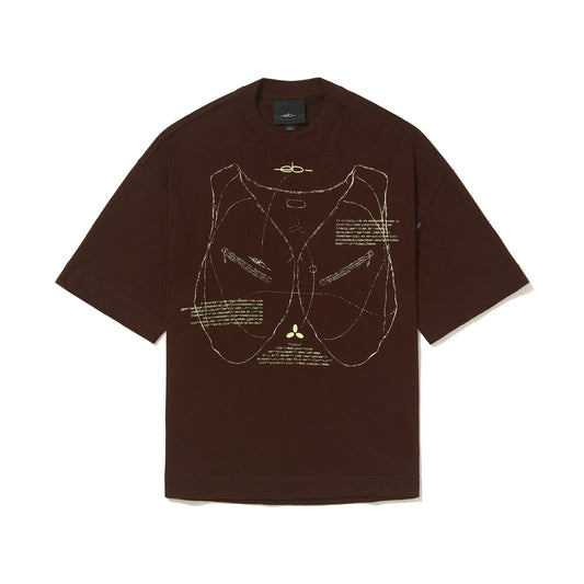 Camiseta Elo Over "Croqui 2" Marrom