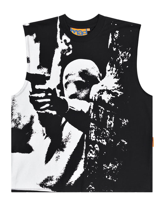 Regata Muscle Tee Mad Mafia Preto