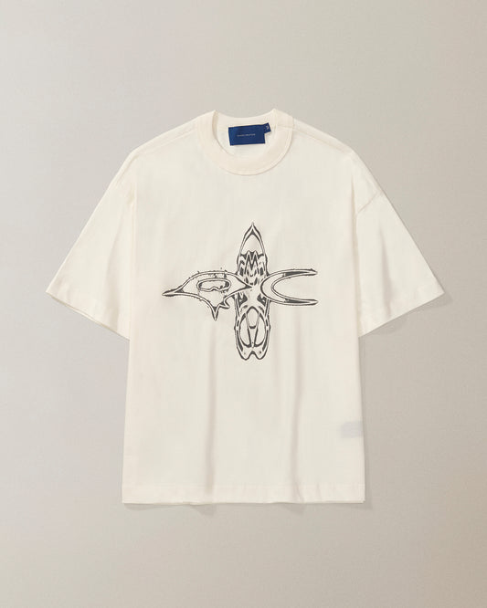 Camiseta QC Arthropods Boxy Off White