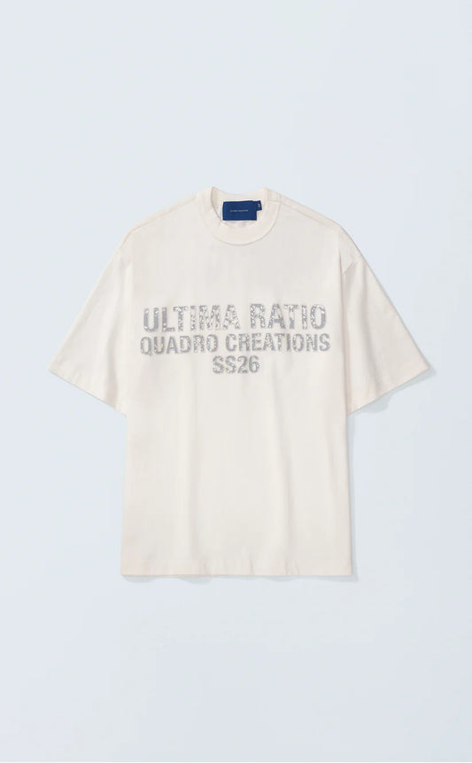 CAMISETA QC RATIO DOTS BOXY OFF WHITE