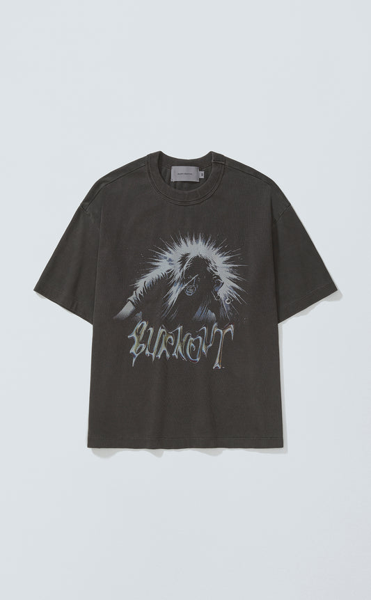CAMISETA QC BURNOUT BOXY STONED BLACK