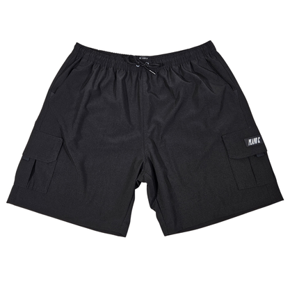 Shorts Cargo Plano C Ripstop Logo Preto