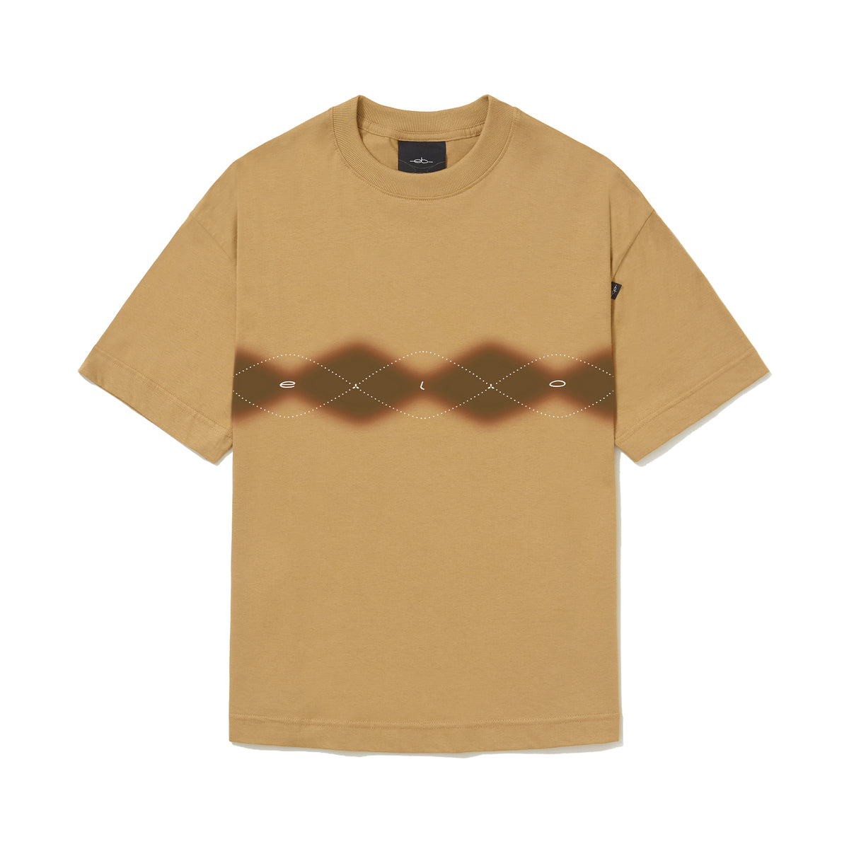 Camiseta Elo Regular "Vintage" Caqui
